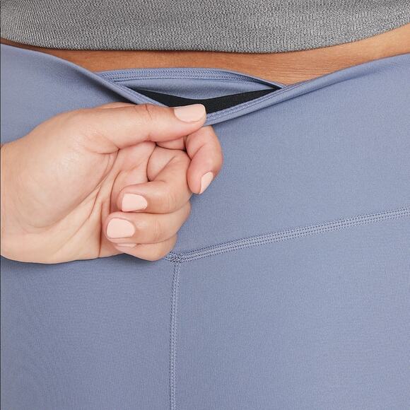 NWT Nike One Plus Size 3/4 Cropped Length Athletic Workout Legging Slate 1X - Picture 5 of 5